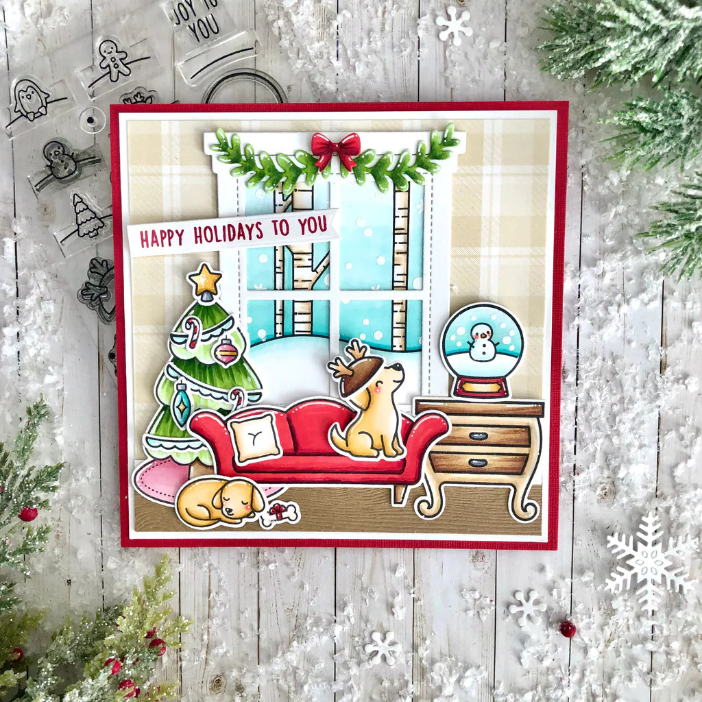 Clear Stamp Little Snow Globe Dog