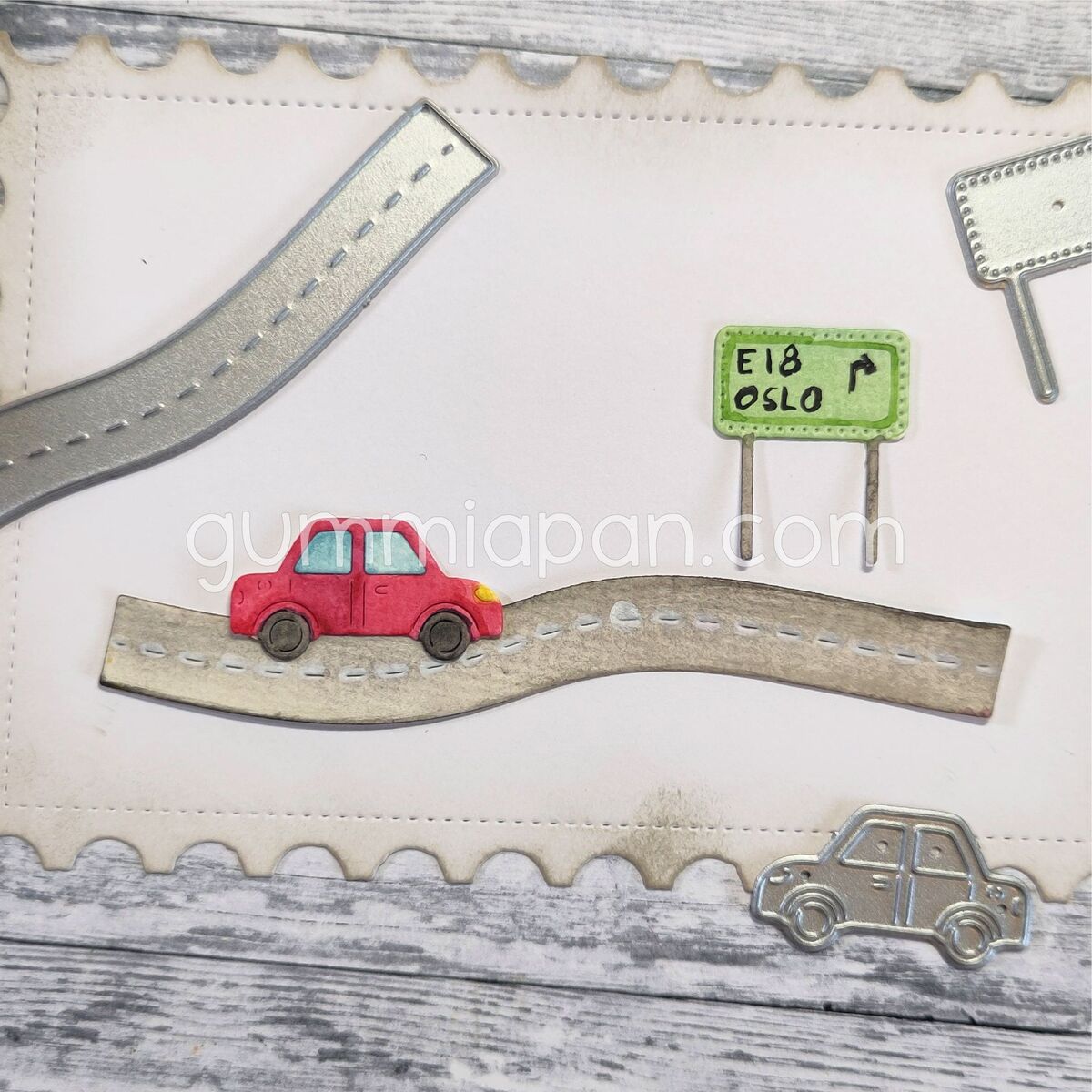 Stanze Car, Road & Sign