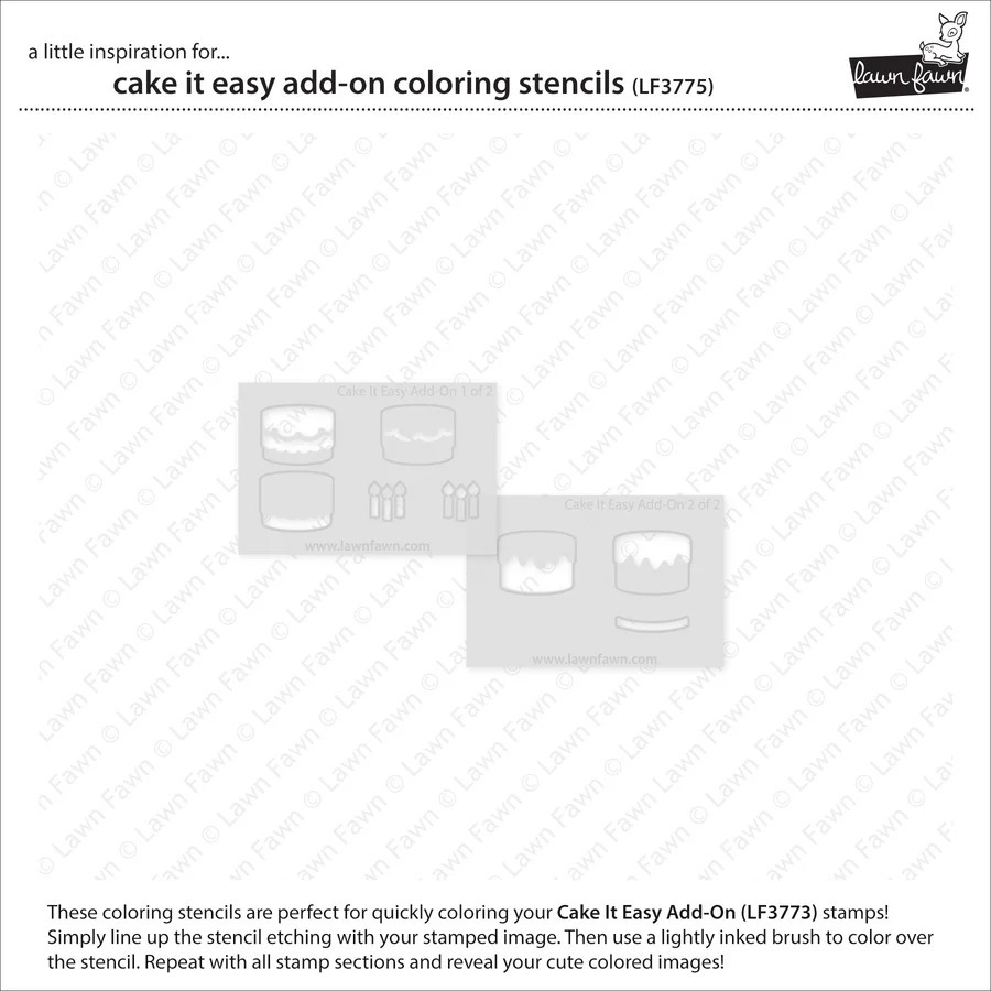 Coloring Stencils Cake it easy Add-On