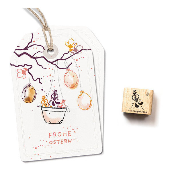 Ministempel Hühnchen Ilse Kopf