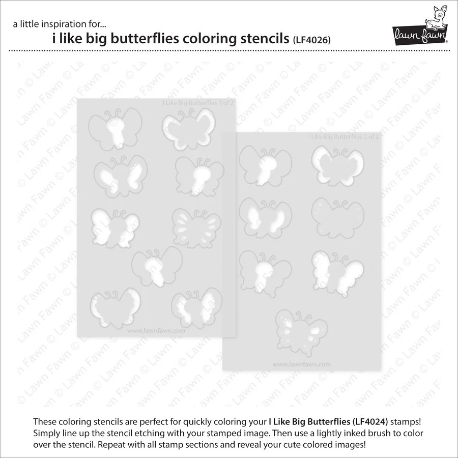 Coloring Stencils I like Big Butterflies