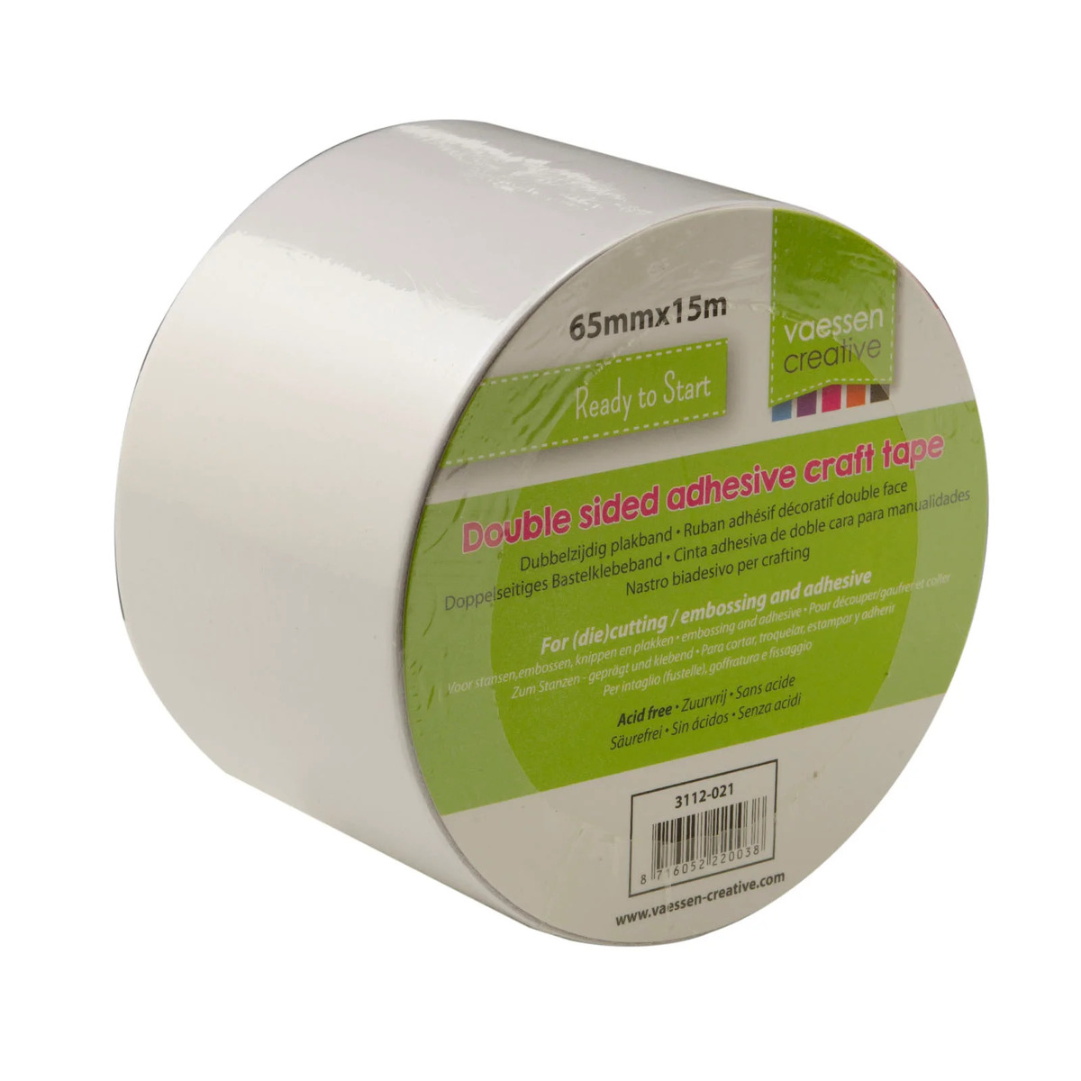 Klebeband doppelseitig Rolle 6,5 cm breit