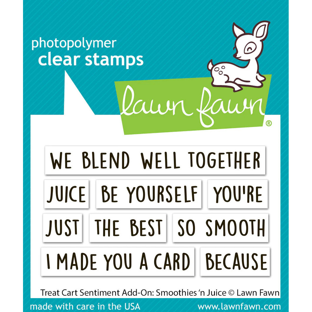 Clear Stamp Treat Cart Sentiment Add-On Smoothies 'n Juice Clear Stamp Treat Cart Sentiment Add-On Smoothies 'n Juice