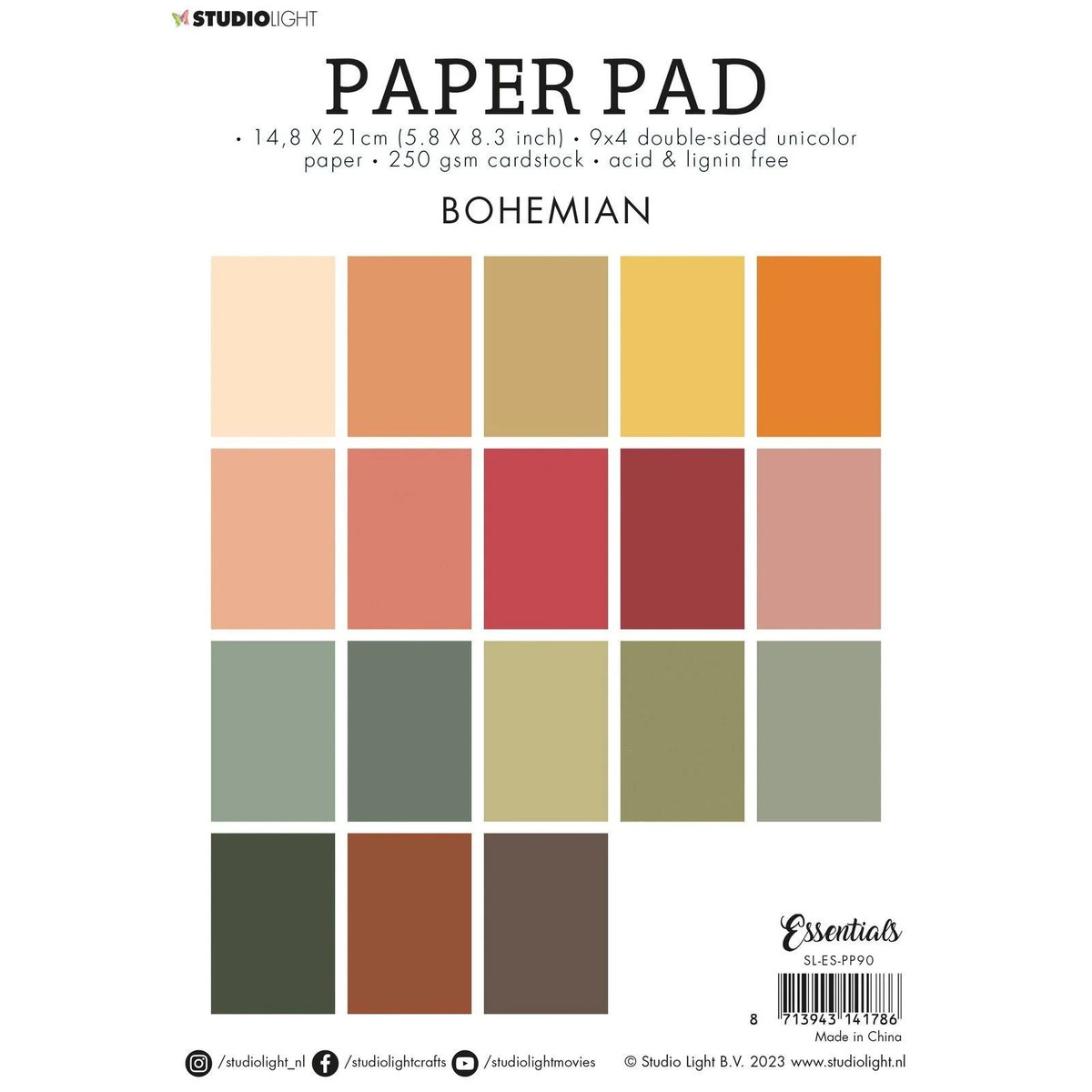 Studio Light Unicolor Paper Bohemian
