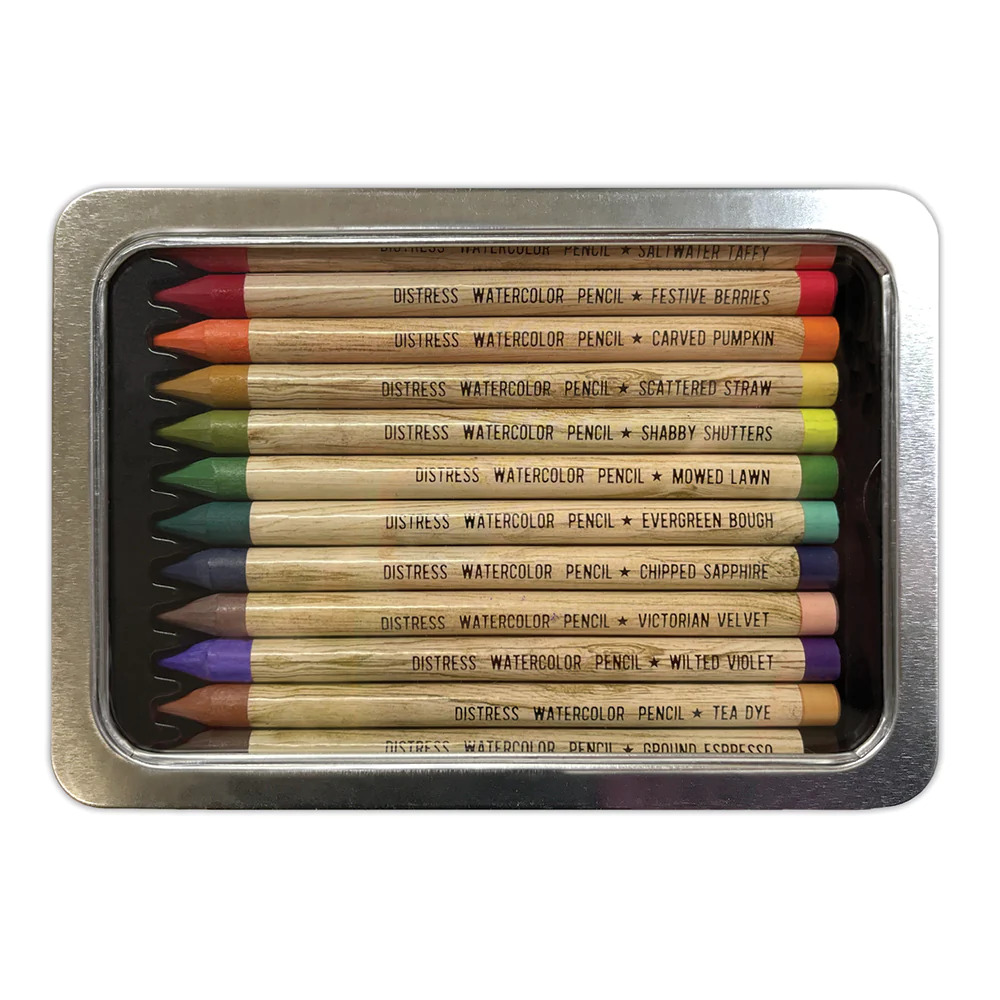 Distress Watercolor Pencils Kit #4