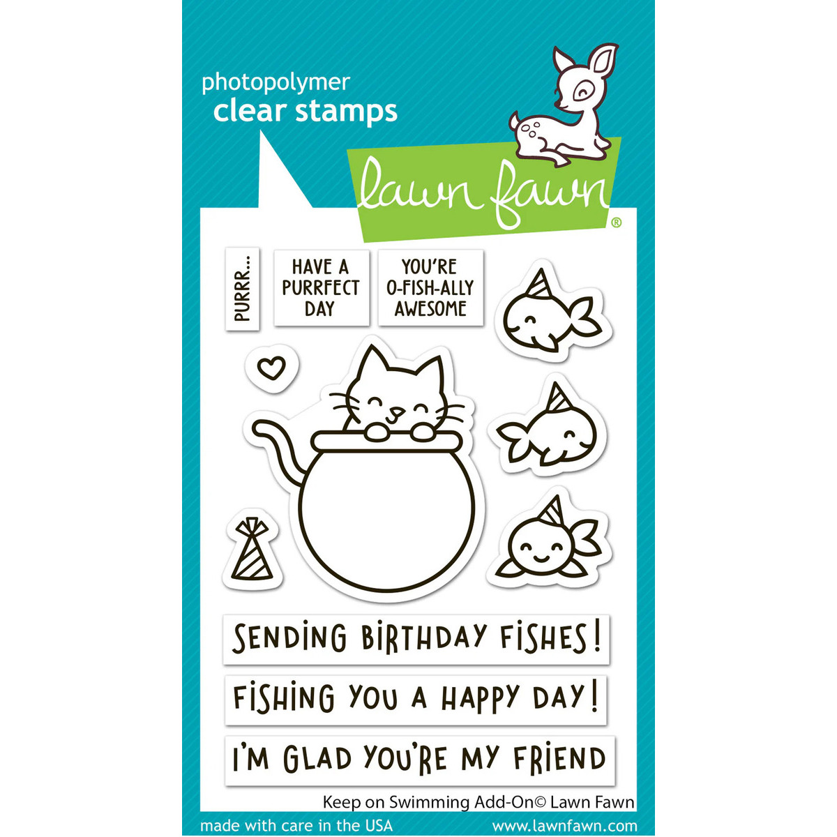 Clear Stamps Keep on Swimming Add-On