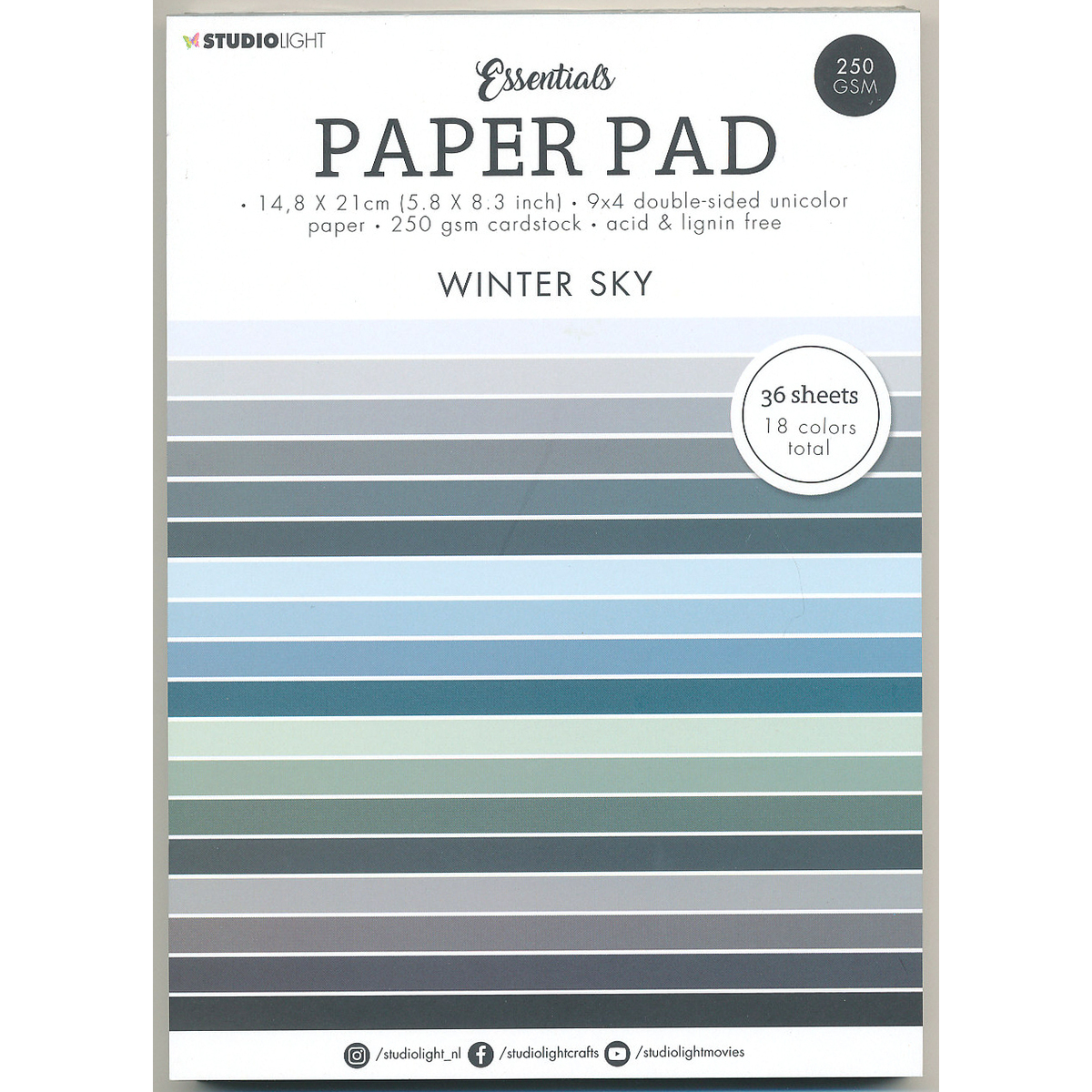 Studio Light Paper Pad Winter Sky