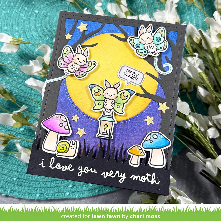 Clear Stamps I like cute Moths