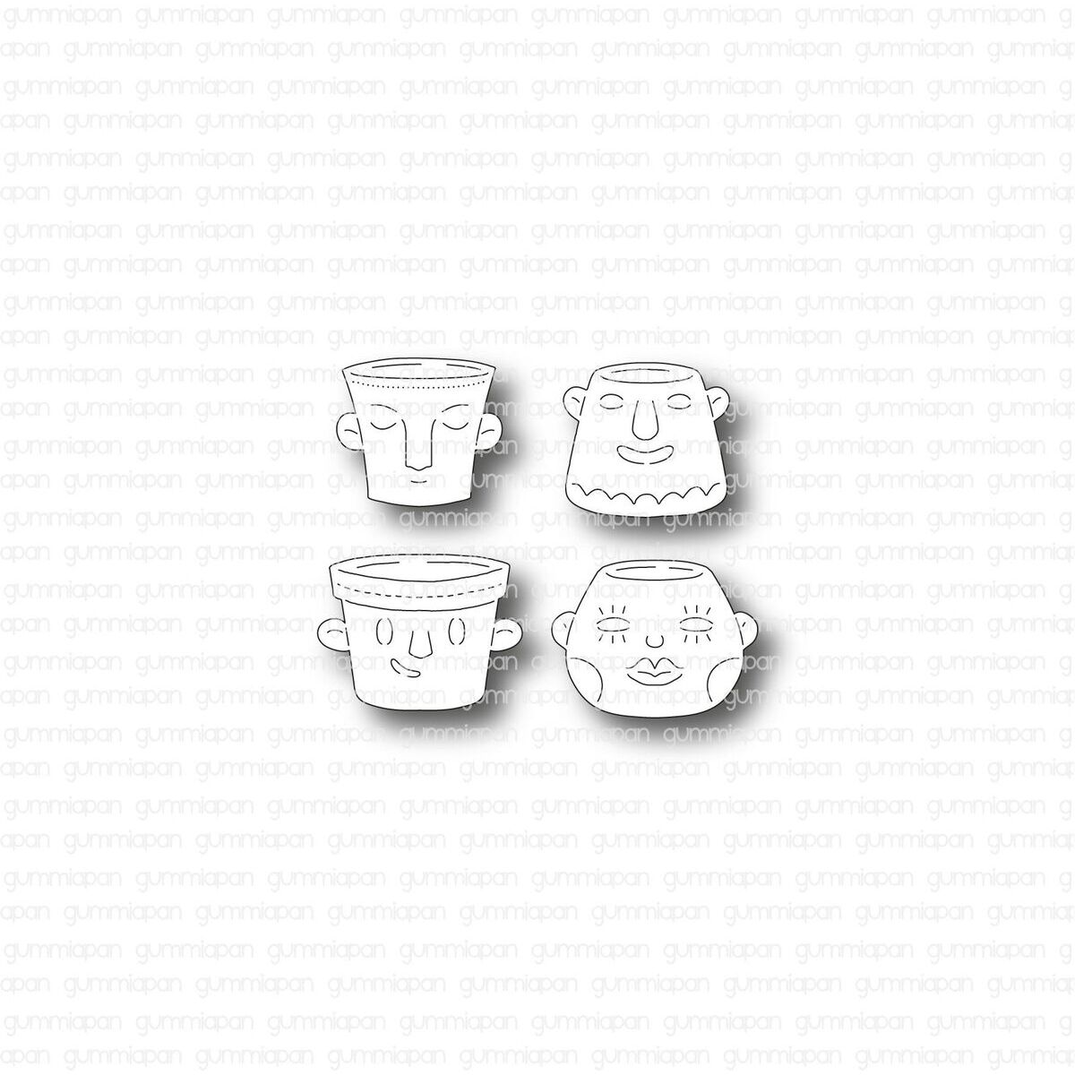Stanze Pots with Faces