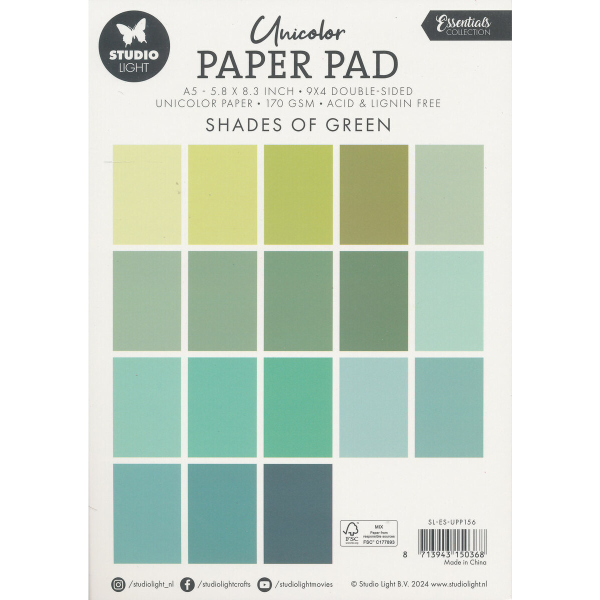Studio Light Paper Pad Green