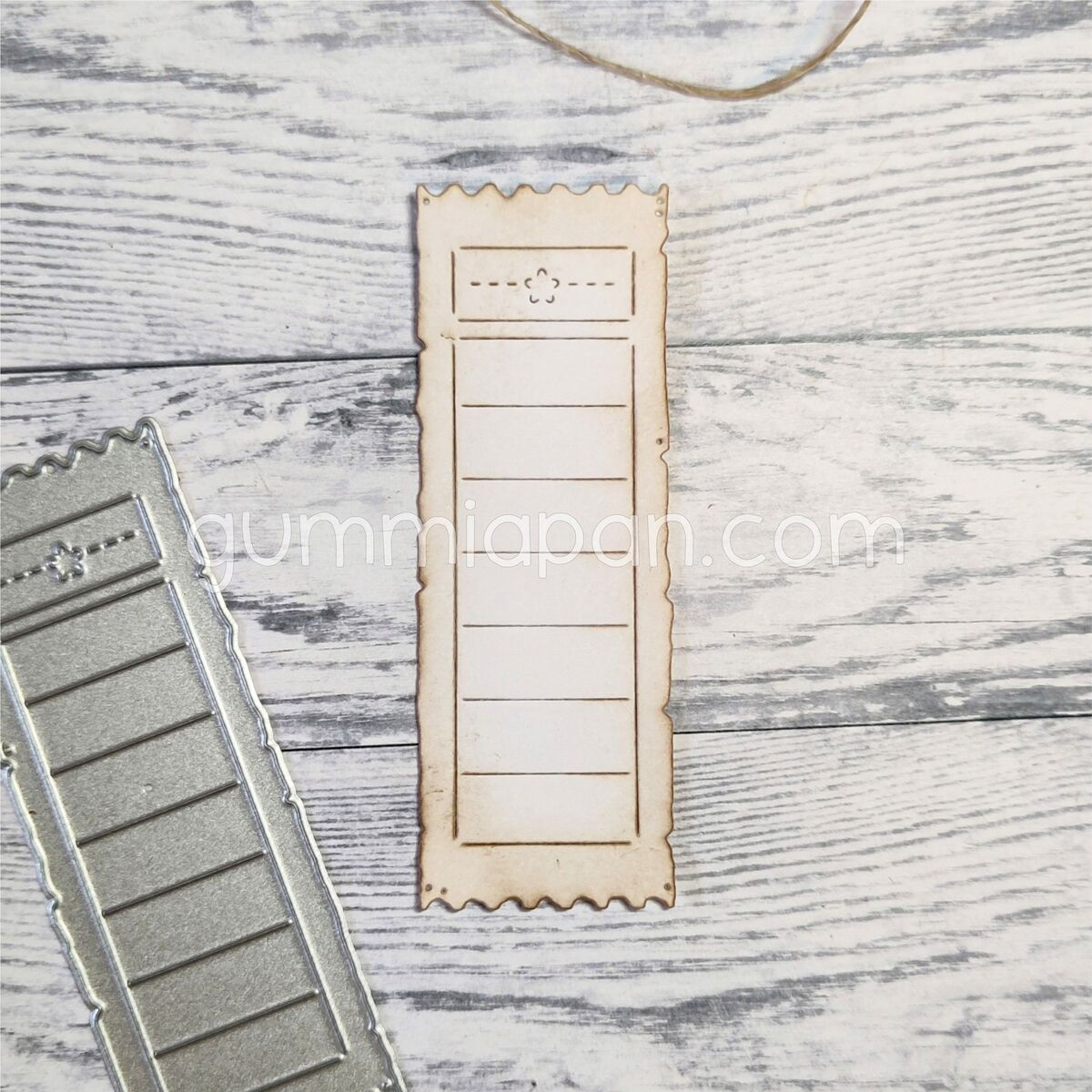 Stanze Tall Worn Ticket with Star