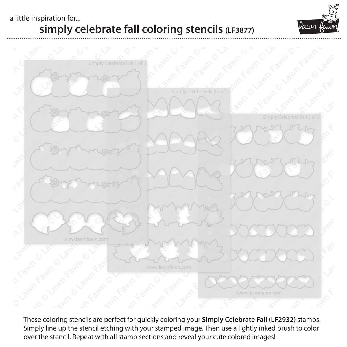 Coloring Stencil Simply Celebrate Fall