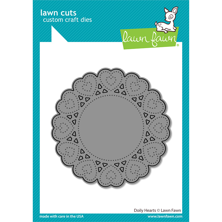 Stanzen Doily Hearts