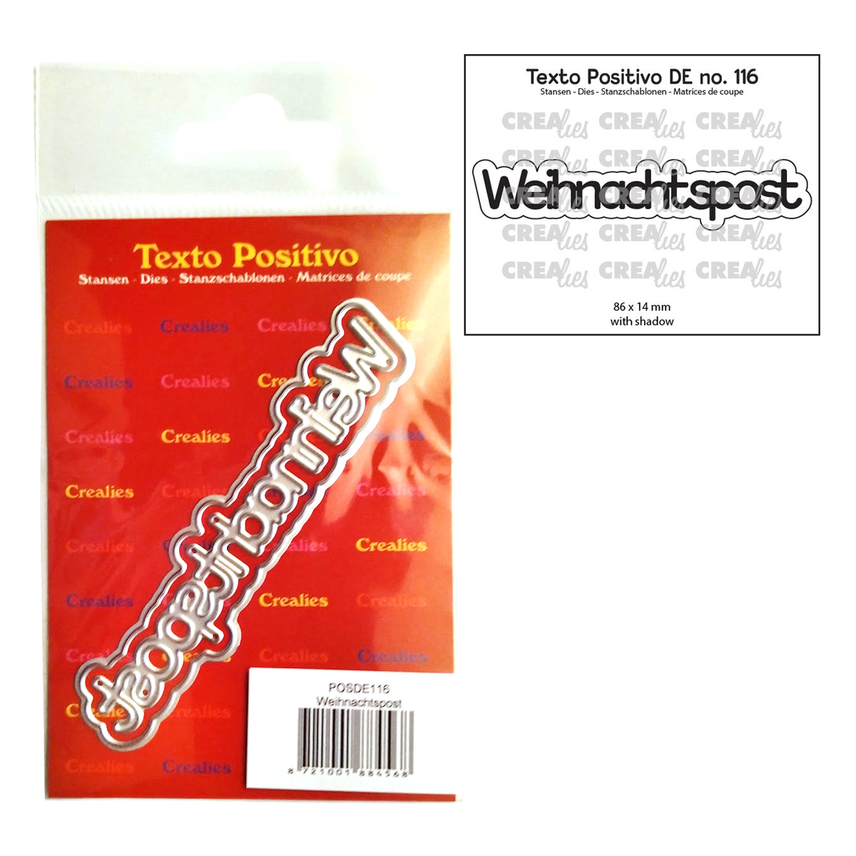 Stanze mit Schatten Weihnachtspost