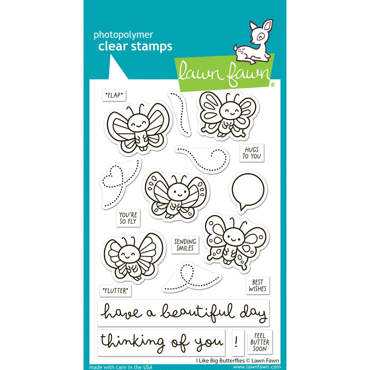 Clear Stamp I like Big Butterflies