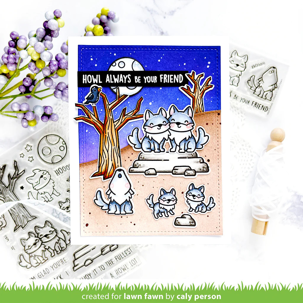 Clear Stamps Wild Wolves