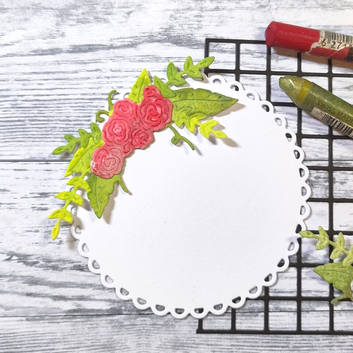 Stanze Floral Half Wreath