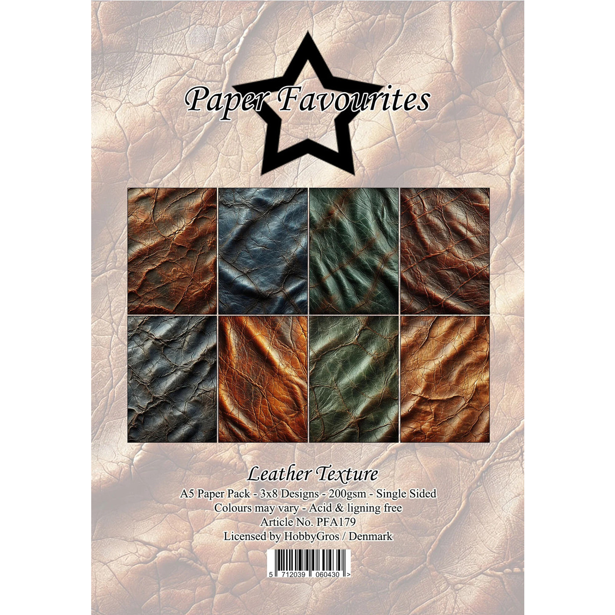 A5 Paper Pad Leather Texture