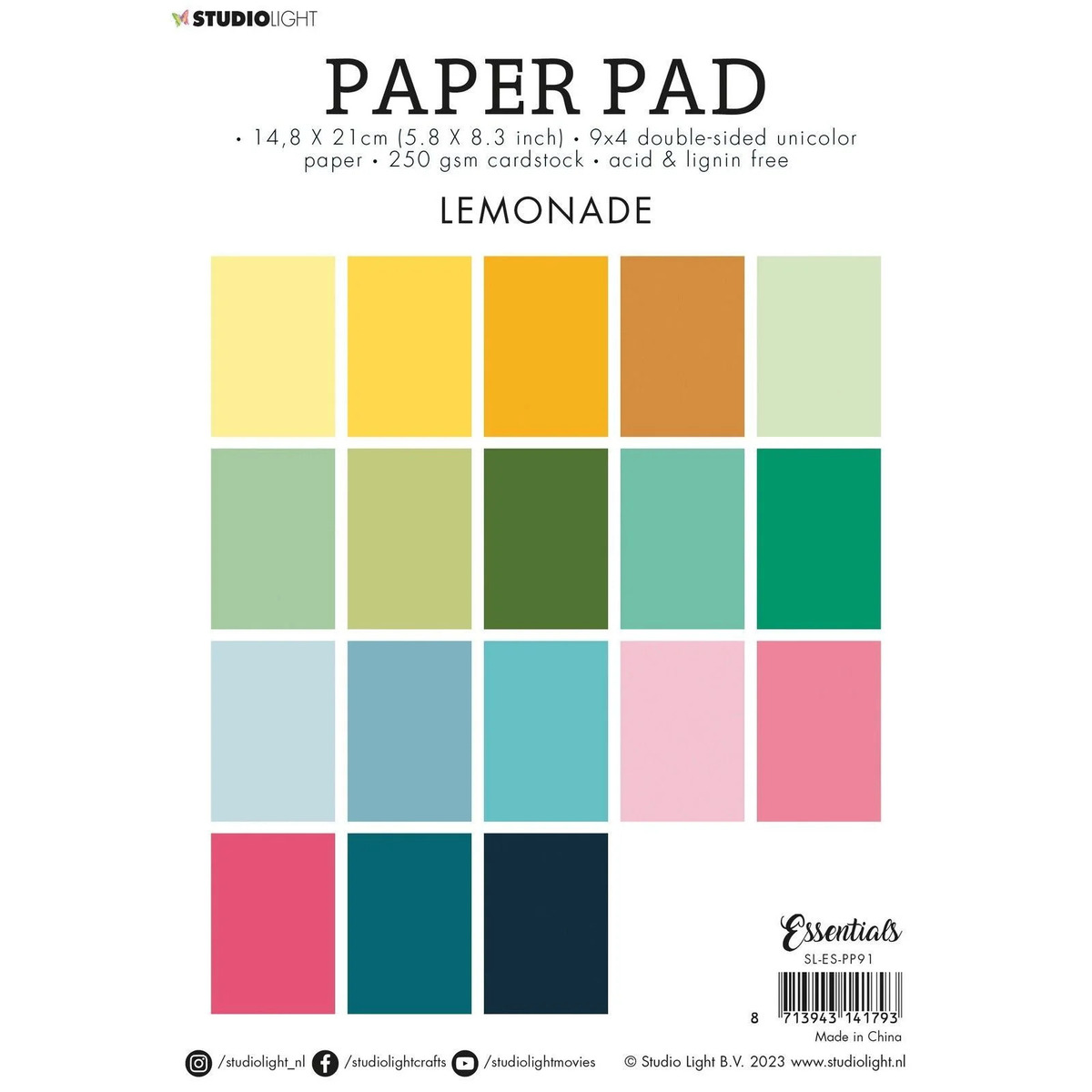Studio Light Unicolor Paper Lemonade