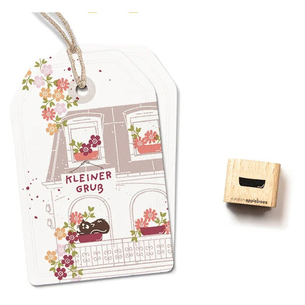 Ministempel Blumenkasten schlicht