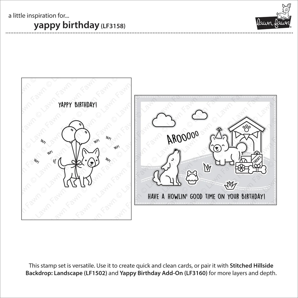 Clear Stamps Yappy Birthday