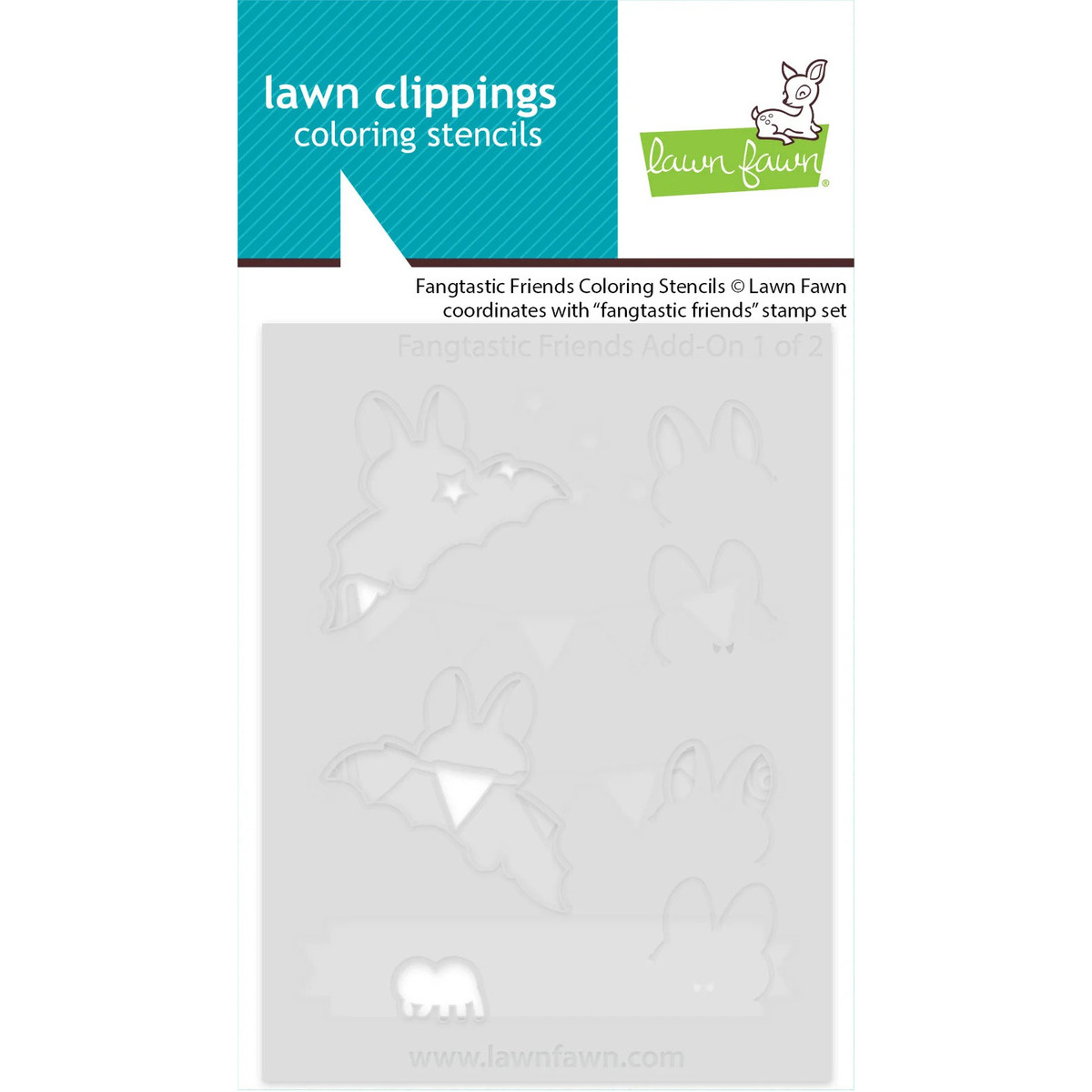 Coloring Stencils Fangtastic Friends Add-On