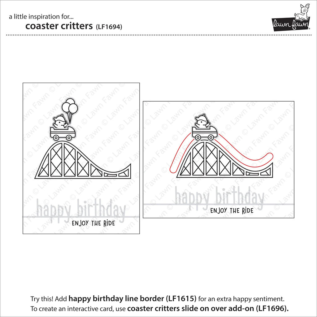 Clear Stamp Set Coaster Critters