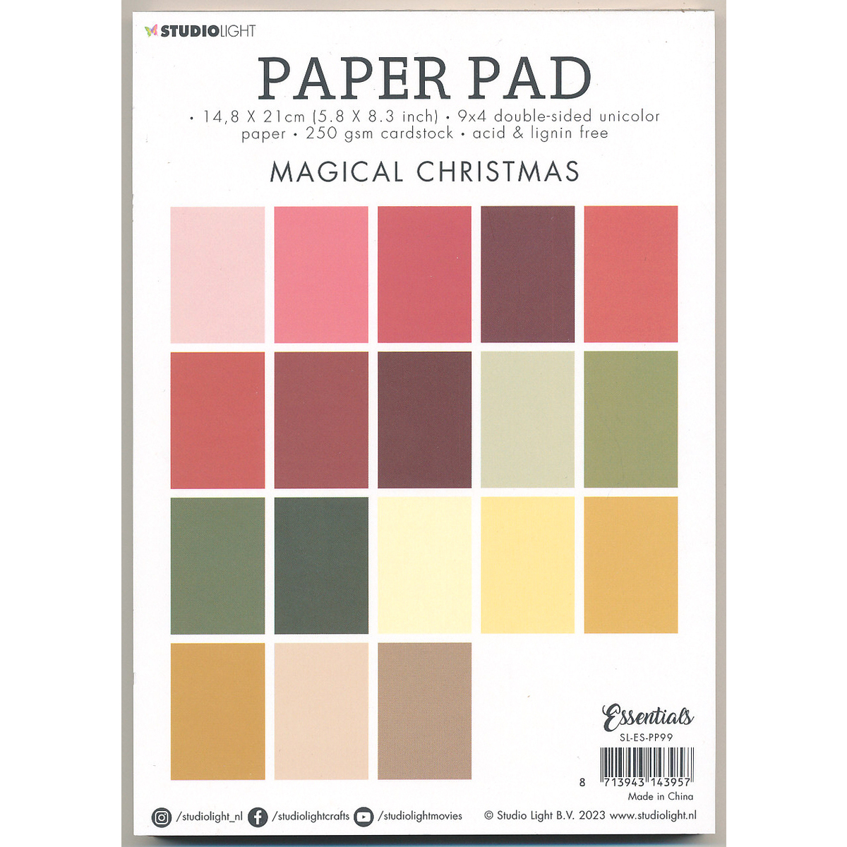 Studio Light Paper Pad Magical Christmas