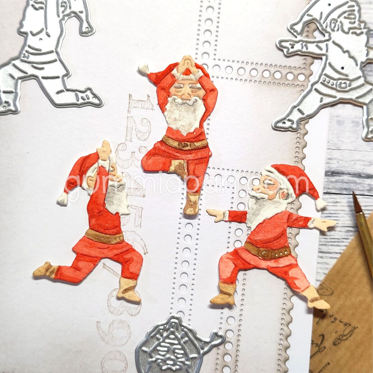 Stanze Santas doing yoga