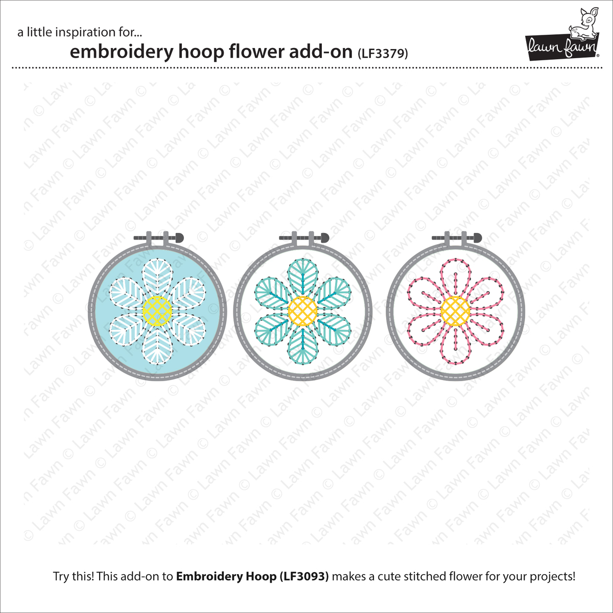 Stanzen Embroidery Hoop Flower Add-on