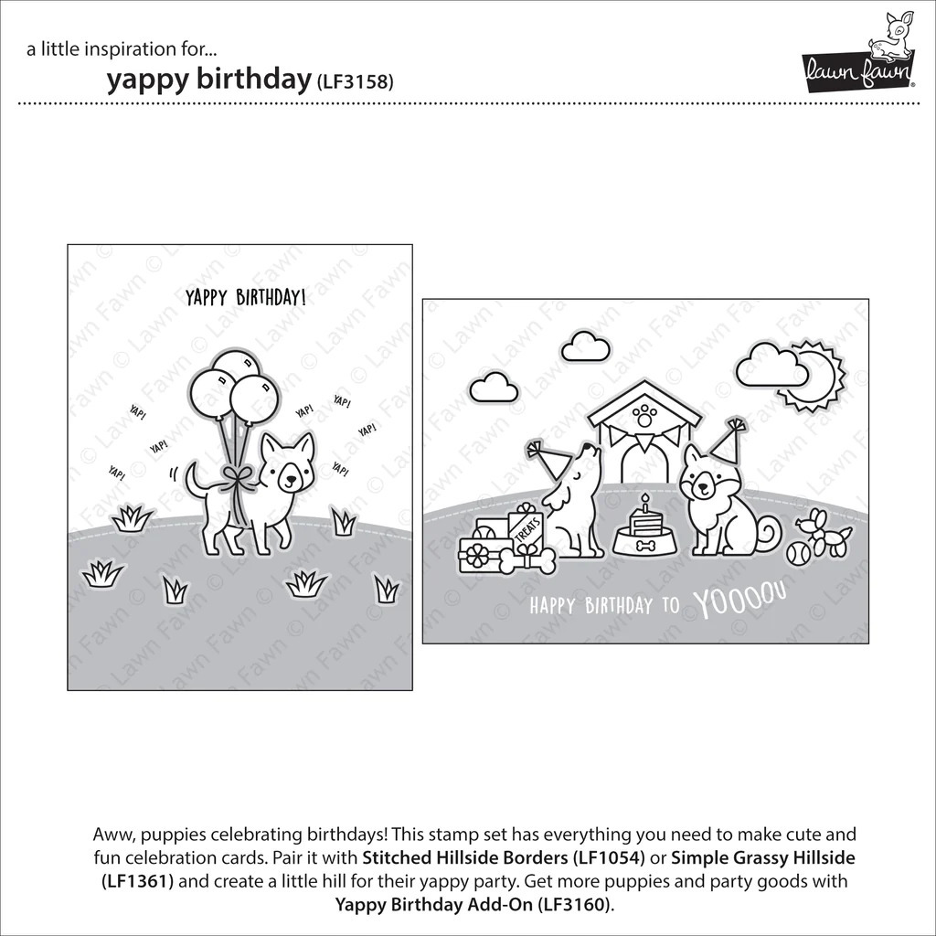 Clear Stamps Yappy Birthday