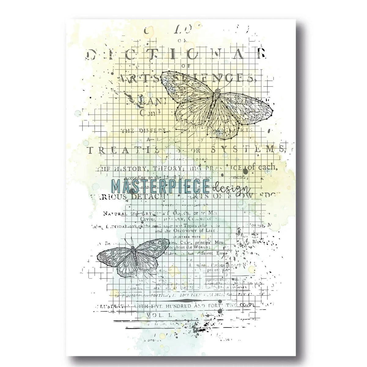 Clear Stamp Butterfly Grid